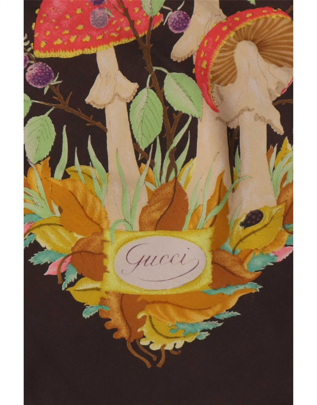 Sciarpa quadrata da donna Gucci Taglia unica Seta floreale marrone