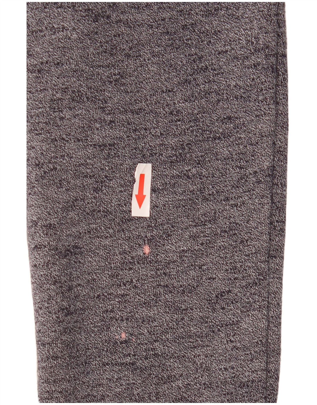 Maglione con cappuccio e zip da uomo Superdry in cotone chiazzato grigio piccolo