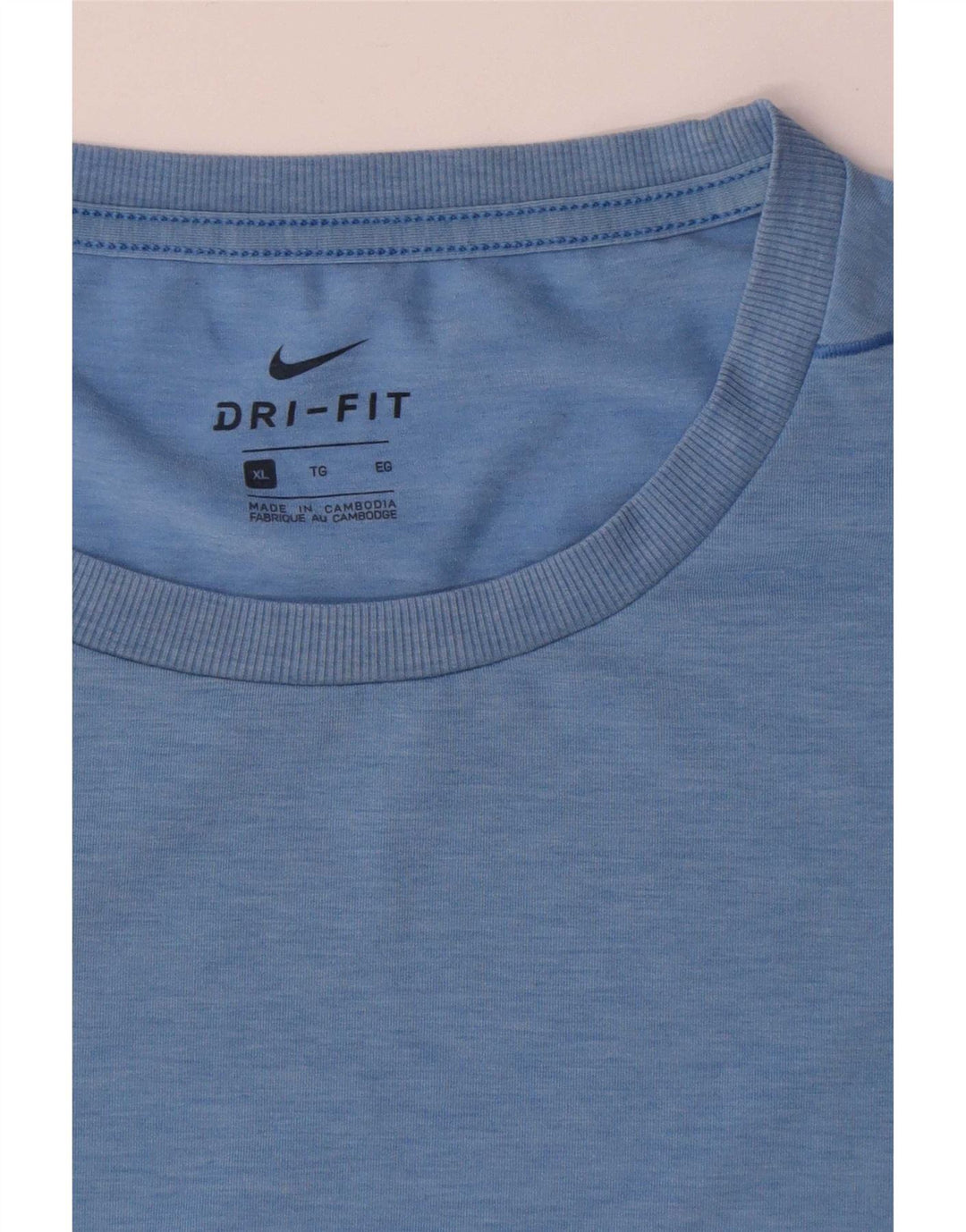 T-shirt Nike da uomo Dri Fit Top XL blu poliestere