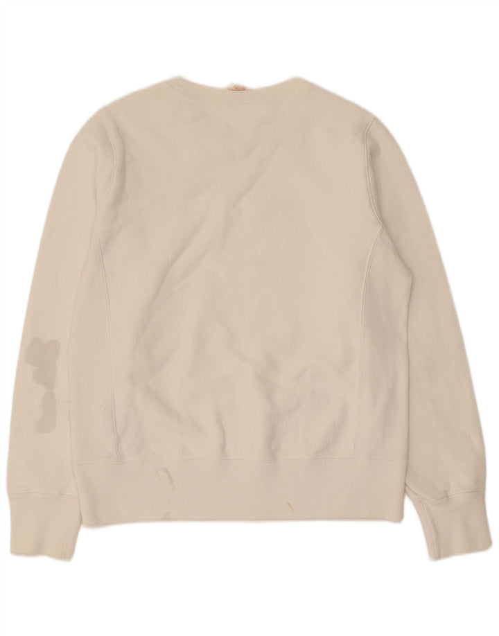 Felpa da donna Champion Jumper UK 16 Large White Cotton