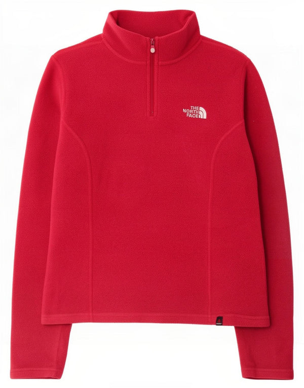 Maglione in pile oversize da donna con collo e zip The North Face UK 6 XS Rosso