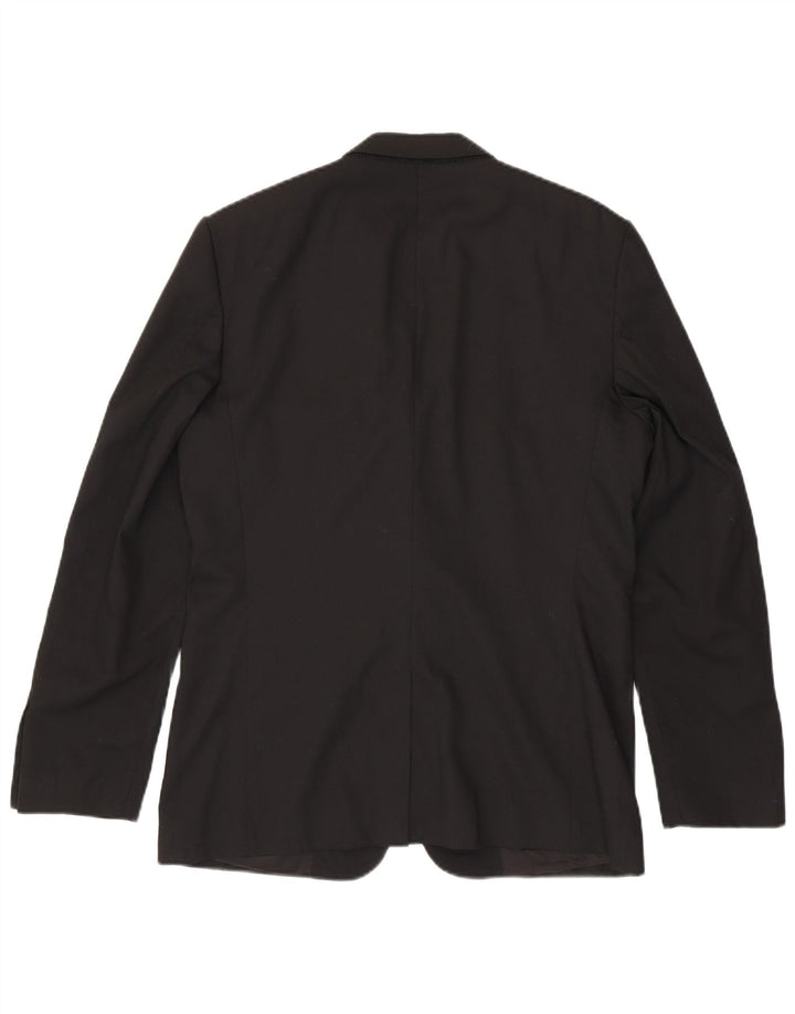 ZARA Giacca Blazer a 2 Bottoni da Uomo EU 50 Medio Nero Poliestere
