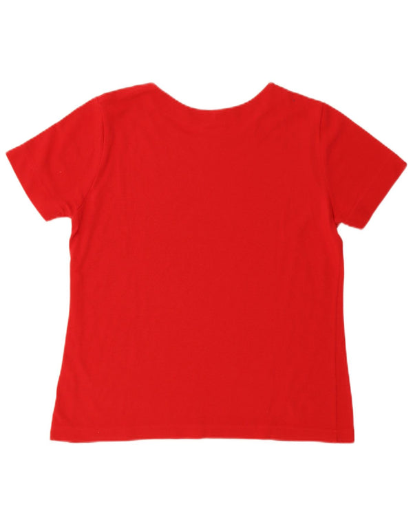 T-shirt da donna LACOSTE taglia 44 grande rossa