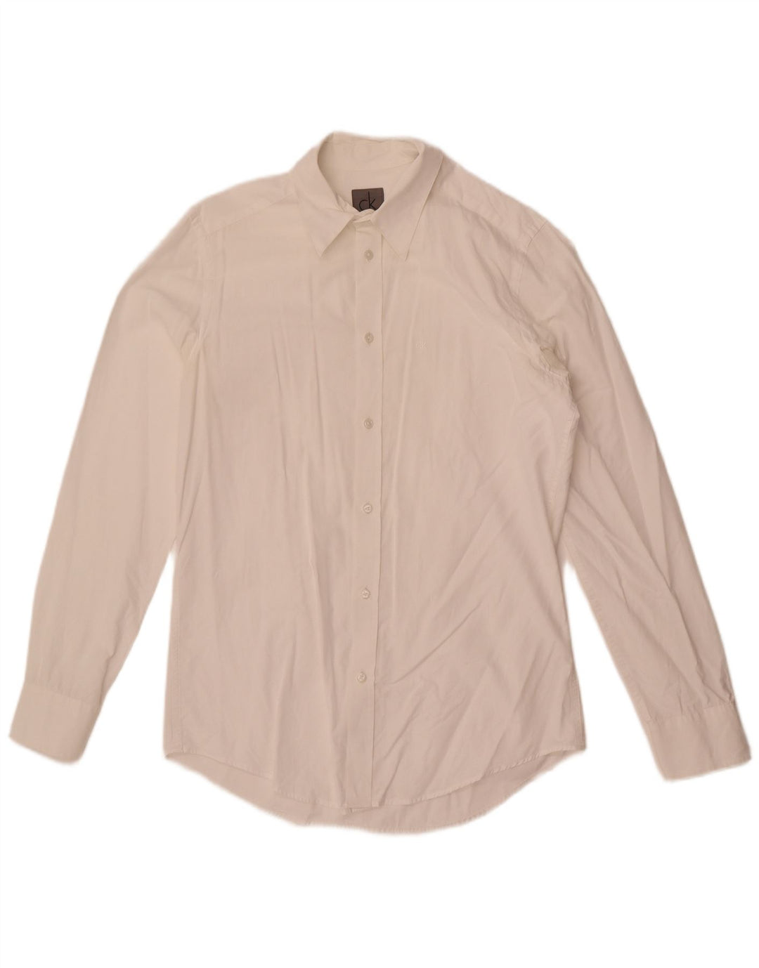 Camicia slim fit da uomo Calvin Klein piccola bianca