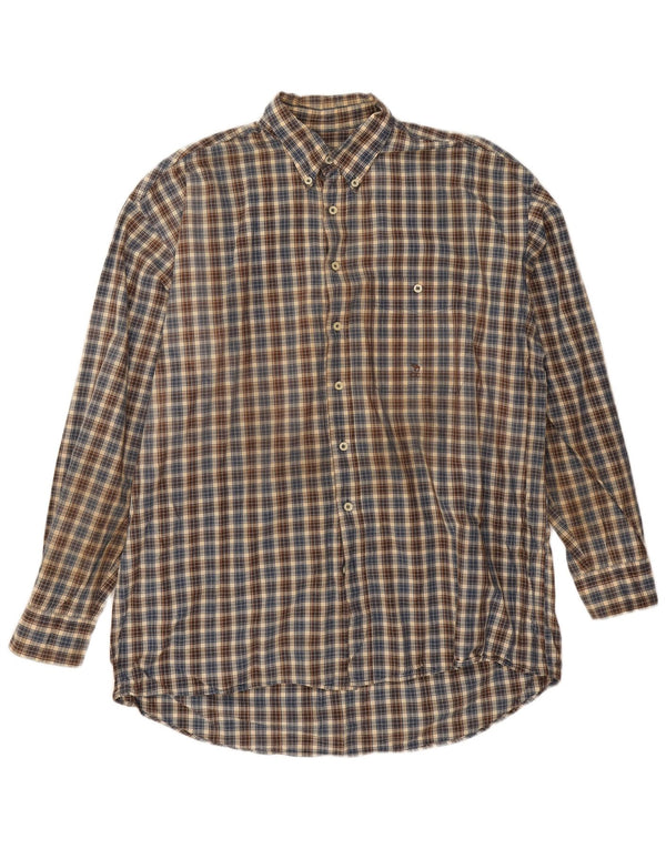 Camel Mens Shirt Large Multicoloured Check