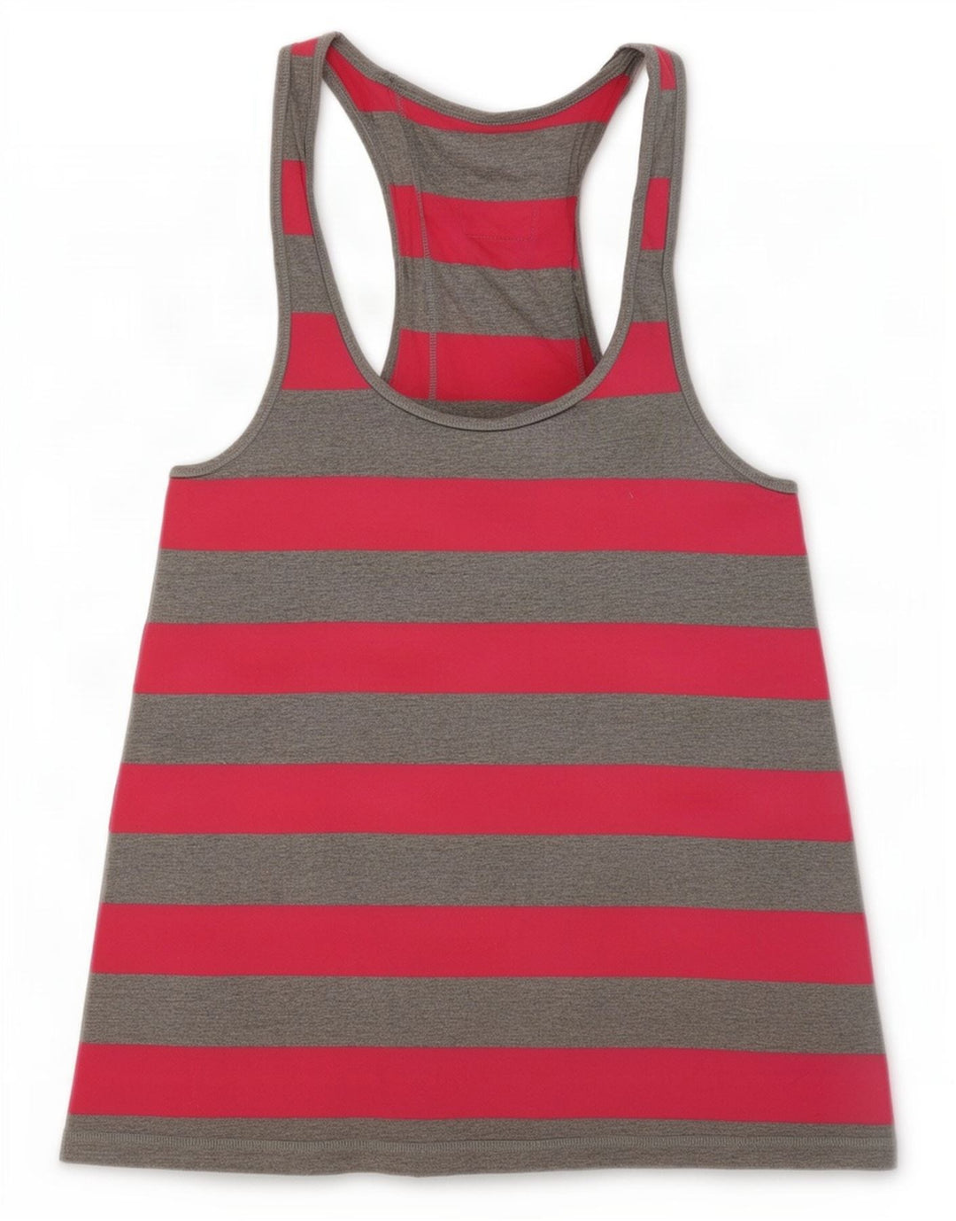 Canottiera grafica da donna Jack Wills UK 8 piccolo cotone a righe grigie