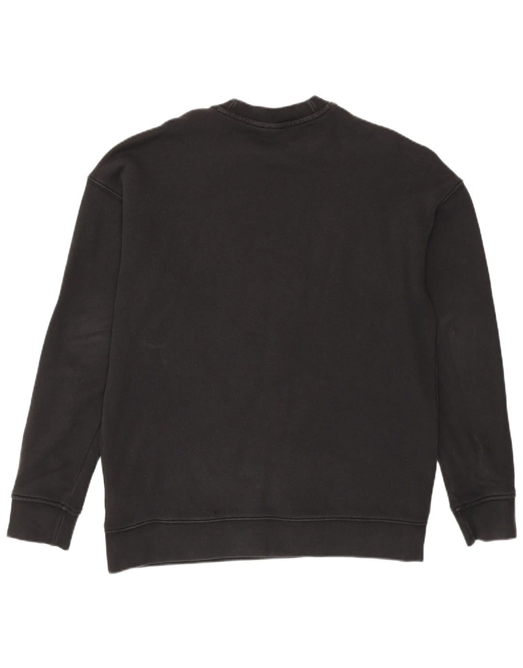 Felpa oversize grafica da donna Adidas UK 10 piccola in cotone nero