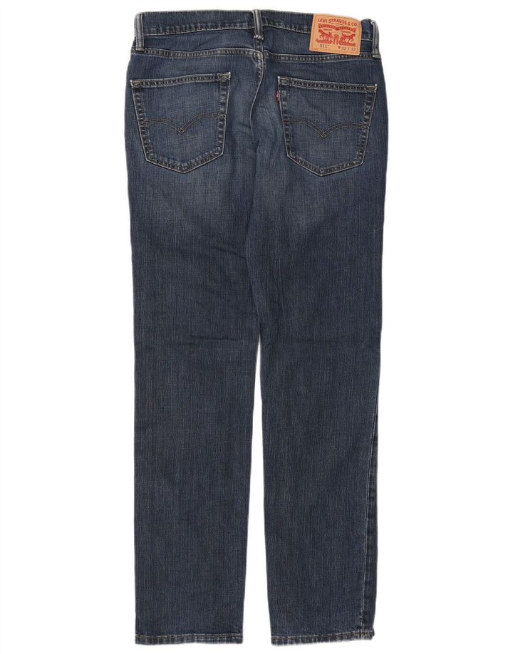 LEVI'S Mens 511 Slim Jeans W32 L32 Blue Cotton