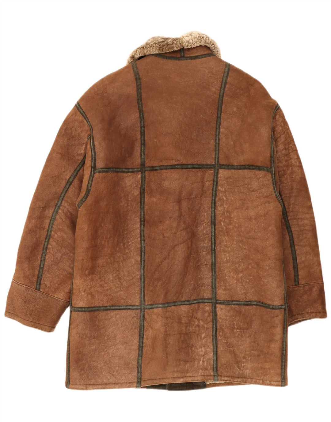 Giubbotto in shearling da uomo Christ IT 48 in pelle marrone medio