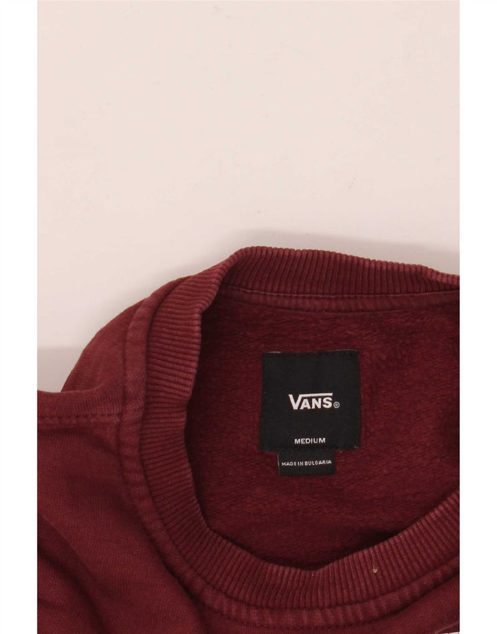 Felpa grafica da uomo di Vans, maglione medio bordeaux