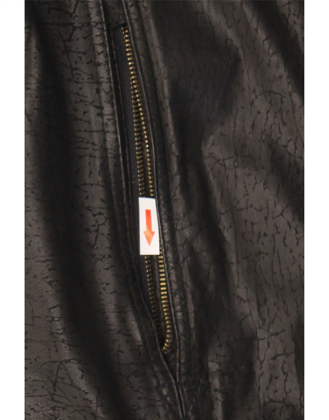 Giacca in pelle vintage da uomo IT 52 XL Nera