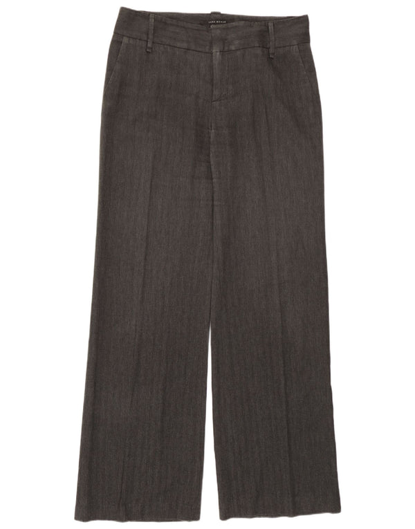 Pantaloni casual da donna Zara EU 42 Large W32 L34 Grigio a spina di pesce classico