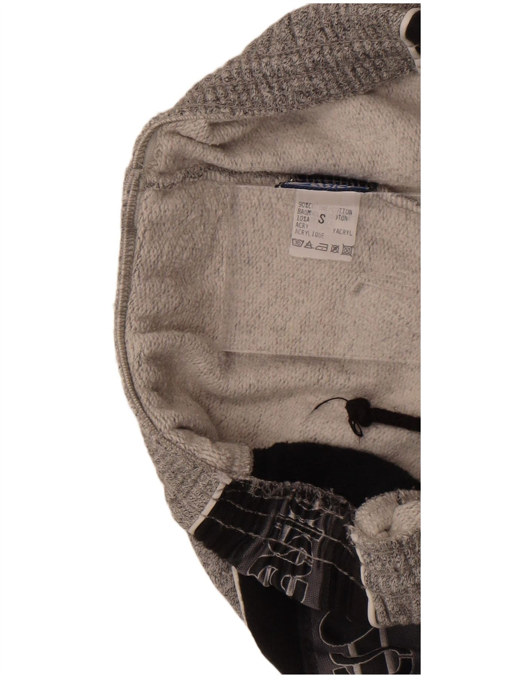 Pantaloni da tuta grafica da uomo Asics Small in cotone color block grigio