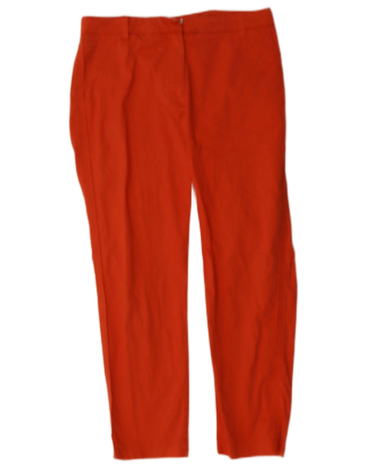 JAEGER Womens Slim Chino Trousers UK 8 Small W30 L24 Orange