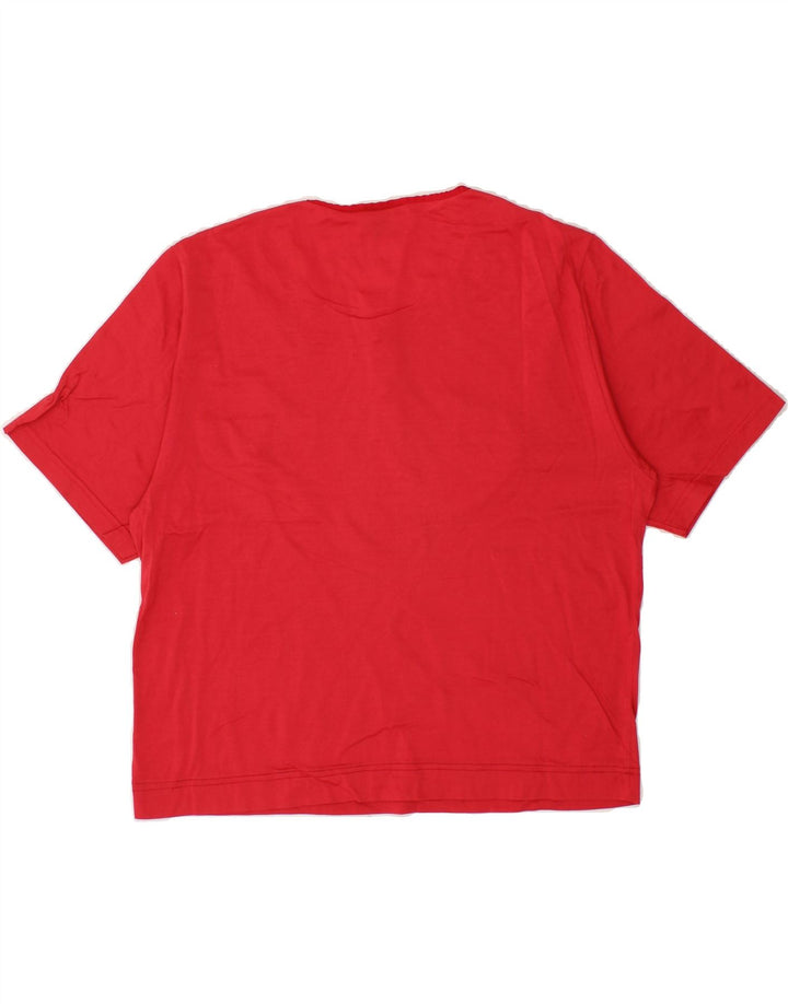 VINTAGE Womens Blouse Top UK 16 Large Red Vintage Vintage and Second-Hand Vintage from Messina Hembry 