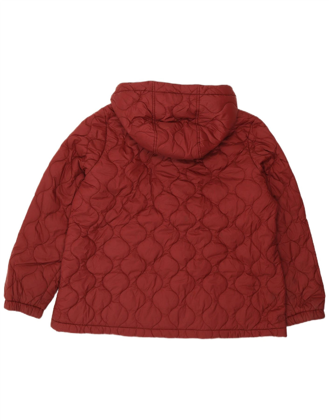 FAT FACE Giacca trapuntata con cappuccio da donna UK 20 2XL Poliestere bordeaux
