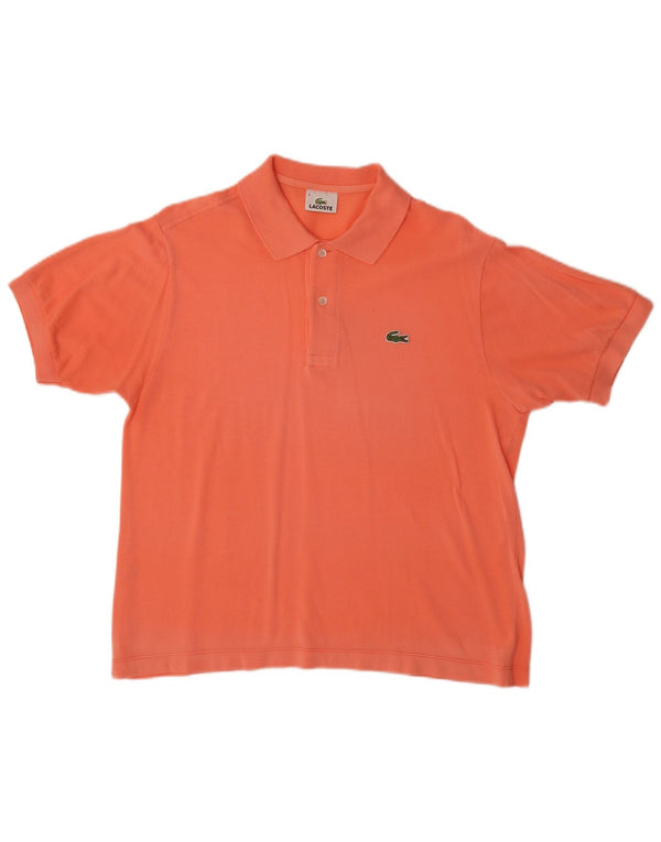 Polo da uomo Lacoste taglia 4, cotone arancione medio