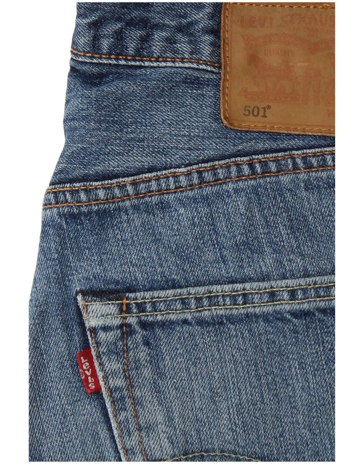 LEVI'S Mens 501 Straight Jeans W31 L32 Blue Cotton