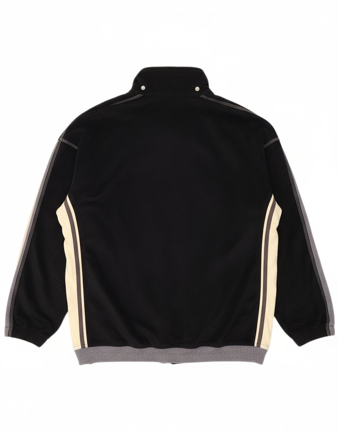 DIADORA Womens Tracksuit Top Jacket UK 14 Medium Black Colourblock
