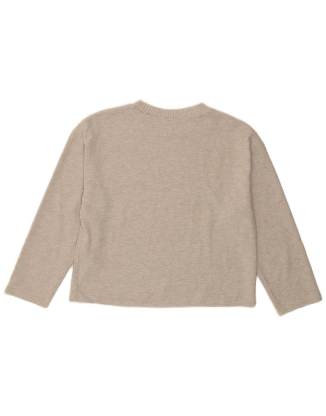 Top in camicetta da donna Zara UK 14 Poliestere beige medio