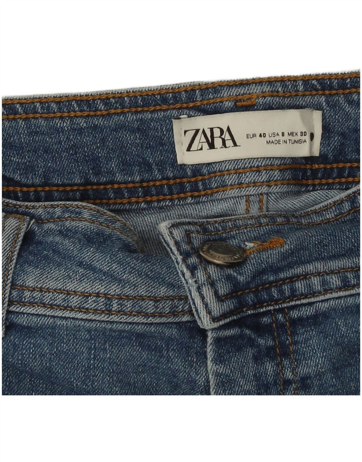 Jeans Zara da donna a gamba larga EU 40 medio W30 L29 blu