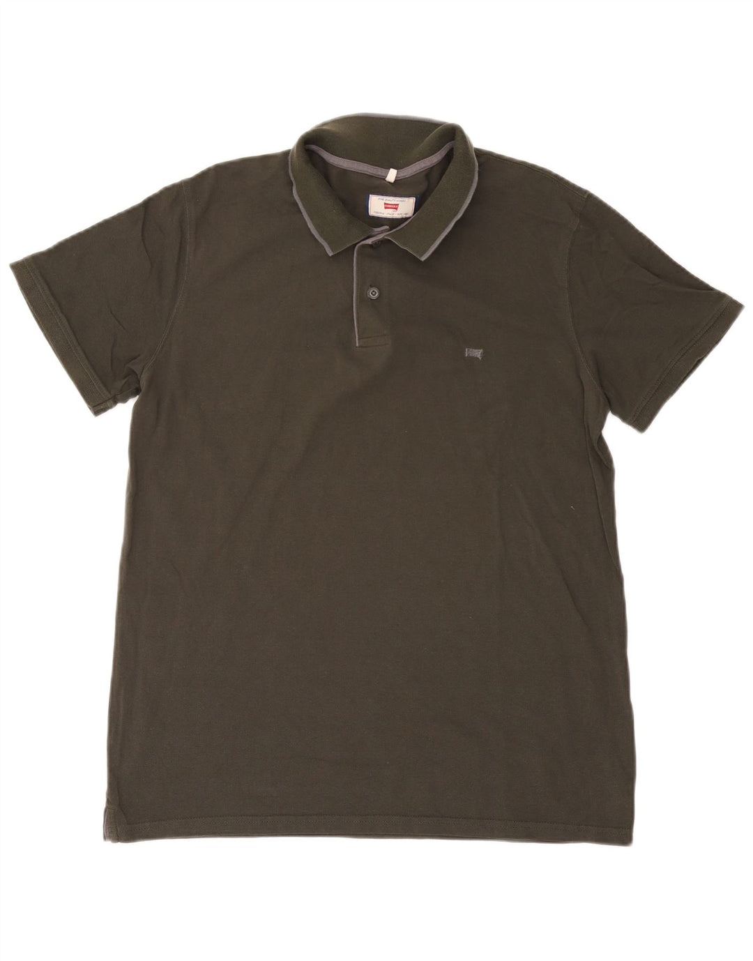 Polo Carrera da uomo vestibilità regolare XL in cotone kaki