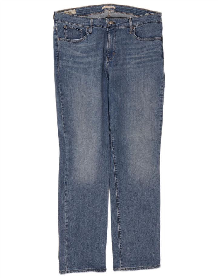 Jeans dritti modellanti da donna Levi's 314 W36 L32 cotone blu