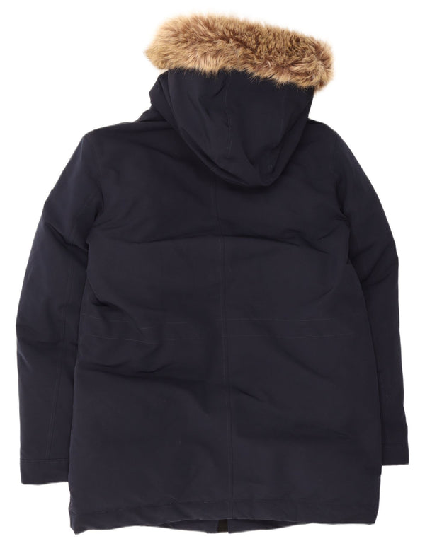 Guess Giacca imbottita con cappuccio da uomo UK 38 Medium Blu Navy Poliestere