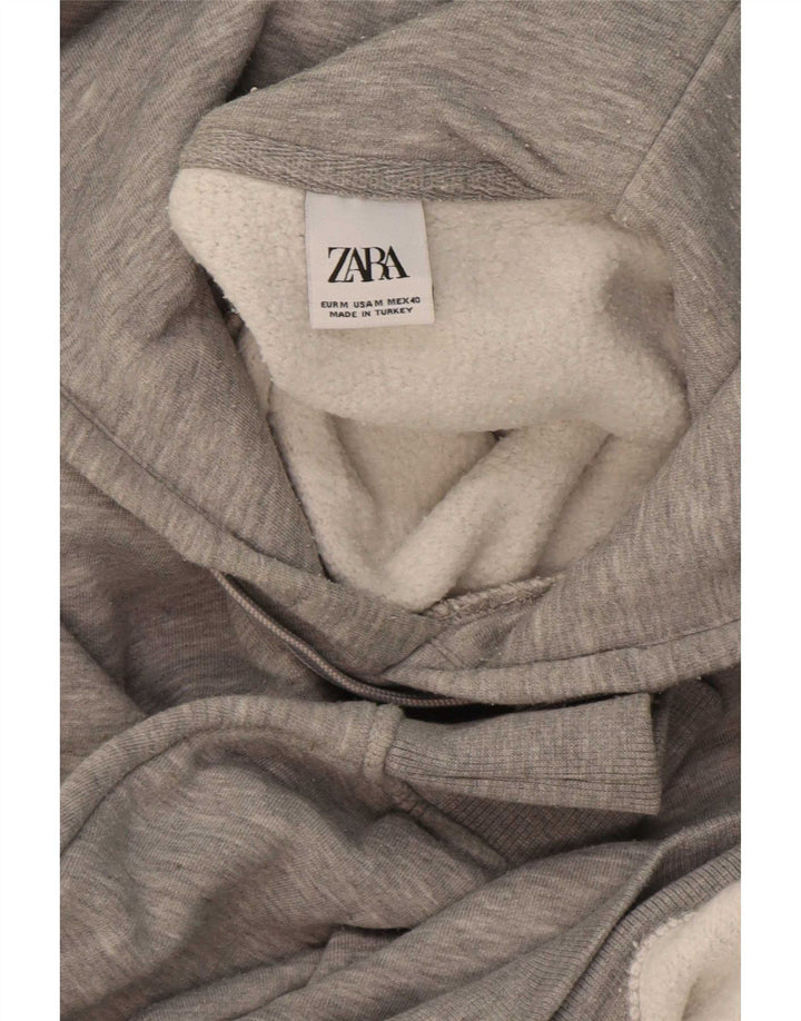 Maglione con cappuccio da uomo Zara grigio medio chiazzato