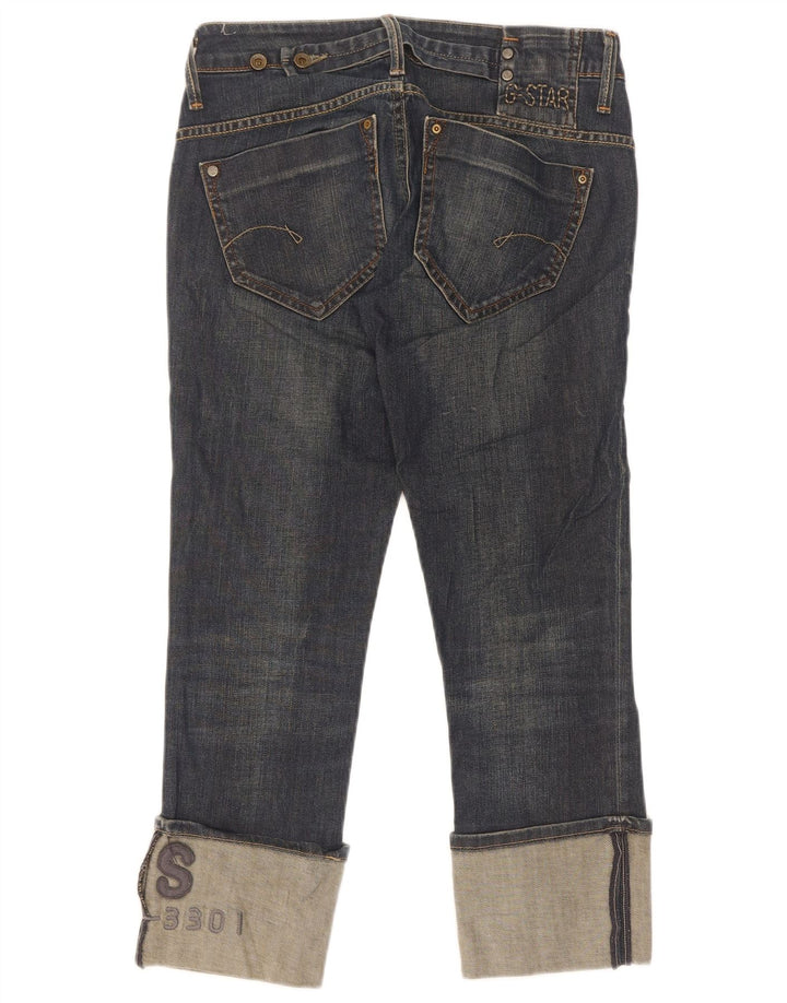 Jeans cropped da donna G-Star W28 L25 cotone blu navy