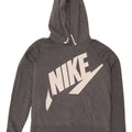 Felpa con cappuccio grafica da uomo Nike Large in cotone grigio