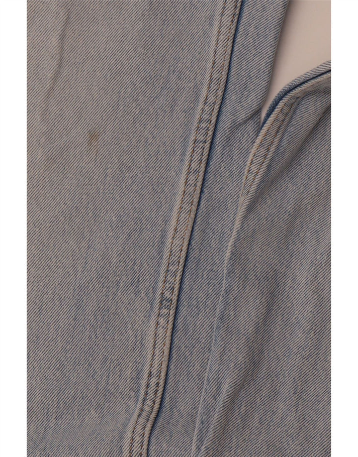 Jeans dritti effetto vissuto ZARA da uomo EU 38 piccolo W30 L30 blu