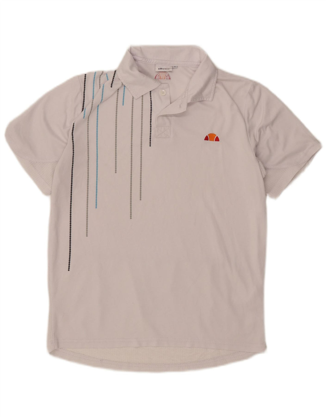 Polo da uomo Ellesse piccola a righe bianche