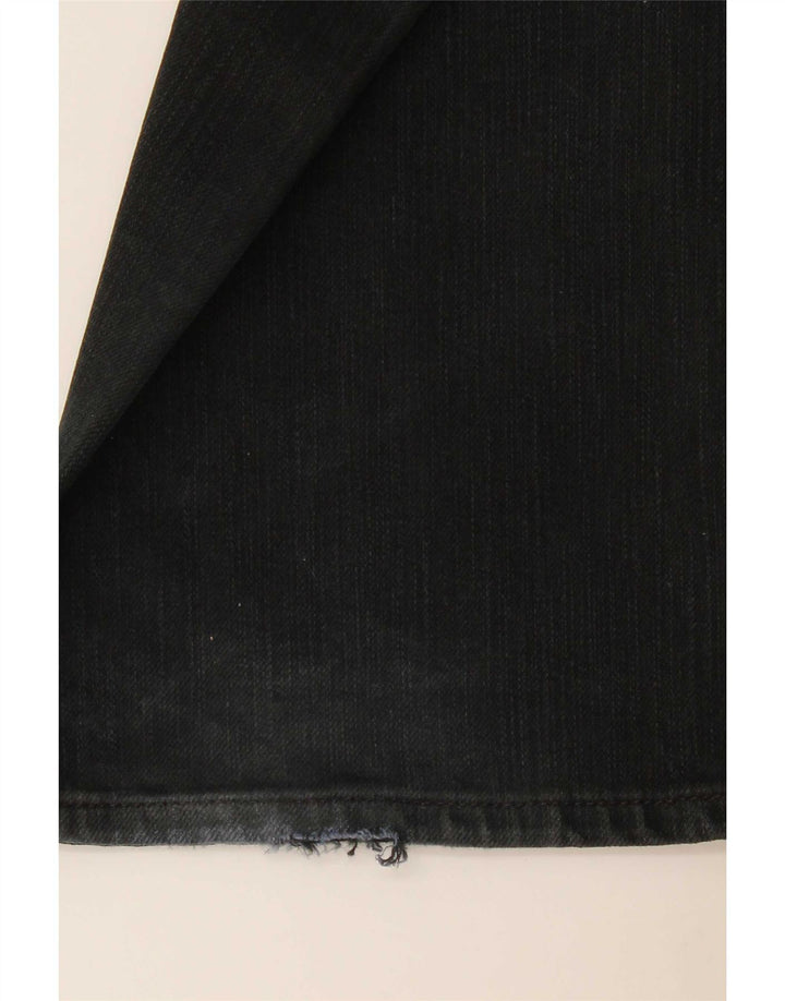 Jeans dritti da uomo Marks & Spencer blu Harbour W36 L33 cotone nero