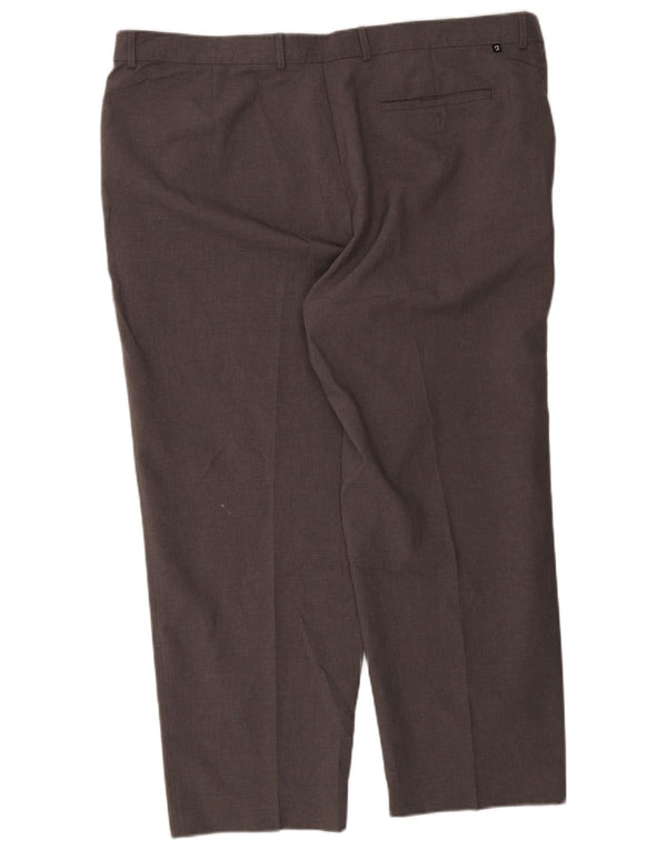 Pantaloni chino dritti da uomo Farah W48 L29 poliestere grigio