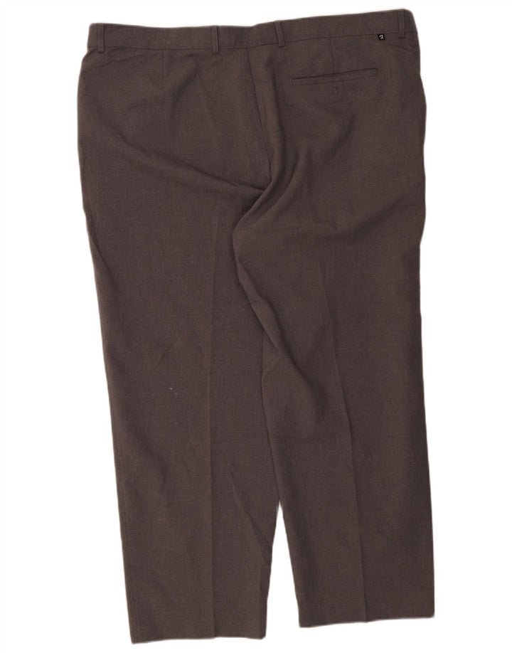 Pantaloni chino dritti da uomo Farah W48 L29 poliestere grigio