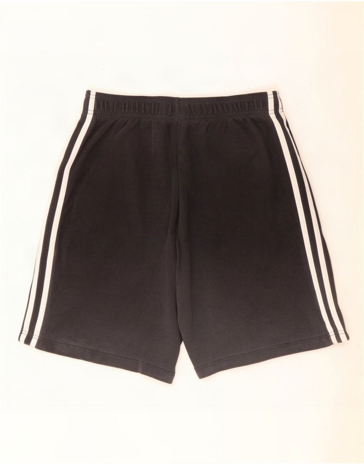 Pantaloncini sportivi da uomo Adidas in cotone grigio medio
