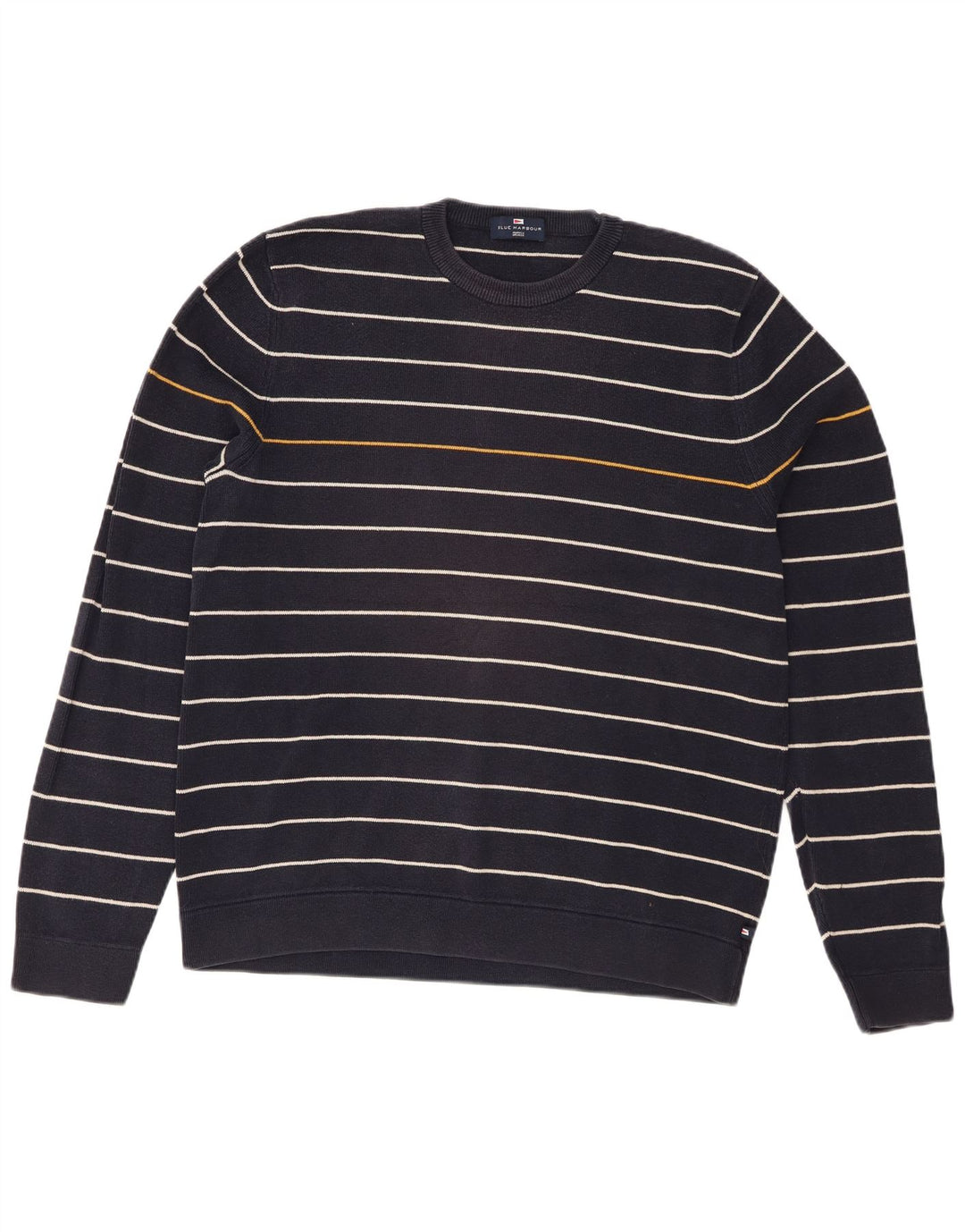 Maglione maglione girocollo da uomo Marks & Spencer blu Harbour blu navy medio