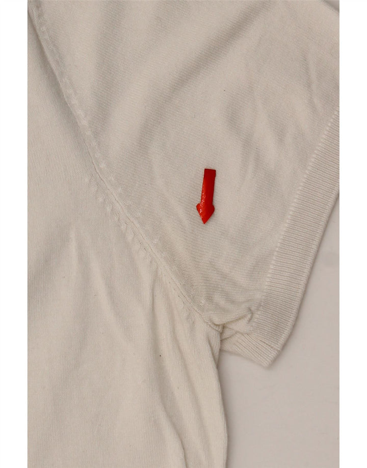 T-shirt Zara da uomo Top bianca media