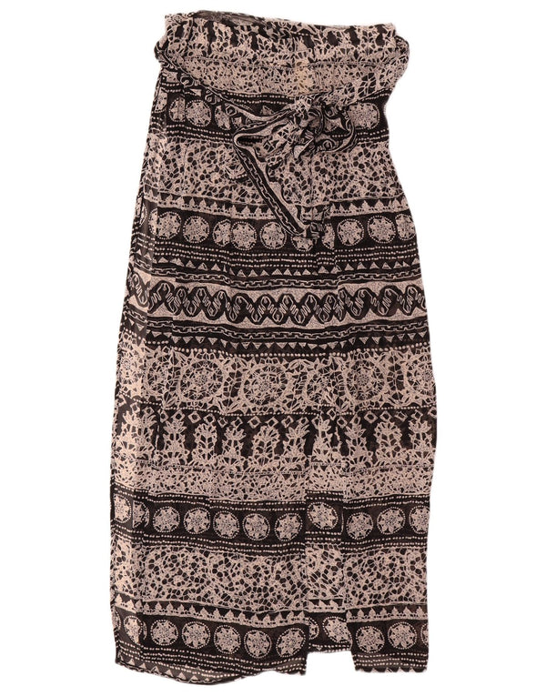 Gonna avvolgente a vita alta da donna Max & Co. UK 12 media W28 nera floreale