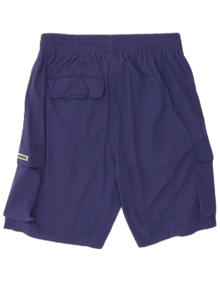 Pantaloncini sportivi cargo da uomo Kangol XL in nylon blu navy