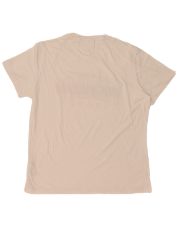 T-shirt grafica da uomo Tommy Hilfiger Top XL in cotone bianco