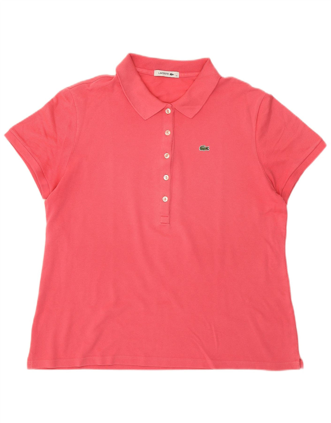 Polo da donna Lacoste taglia 48 XL in cotone rosa