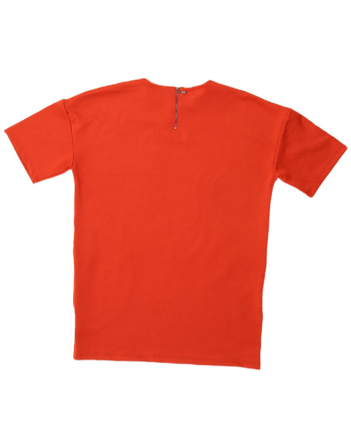 Abito t-shirt da donna Topshop UK 12 poliestere rosso medio