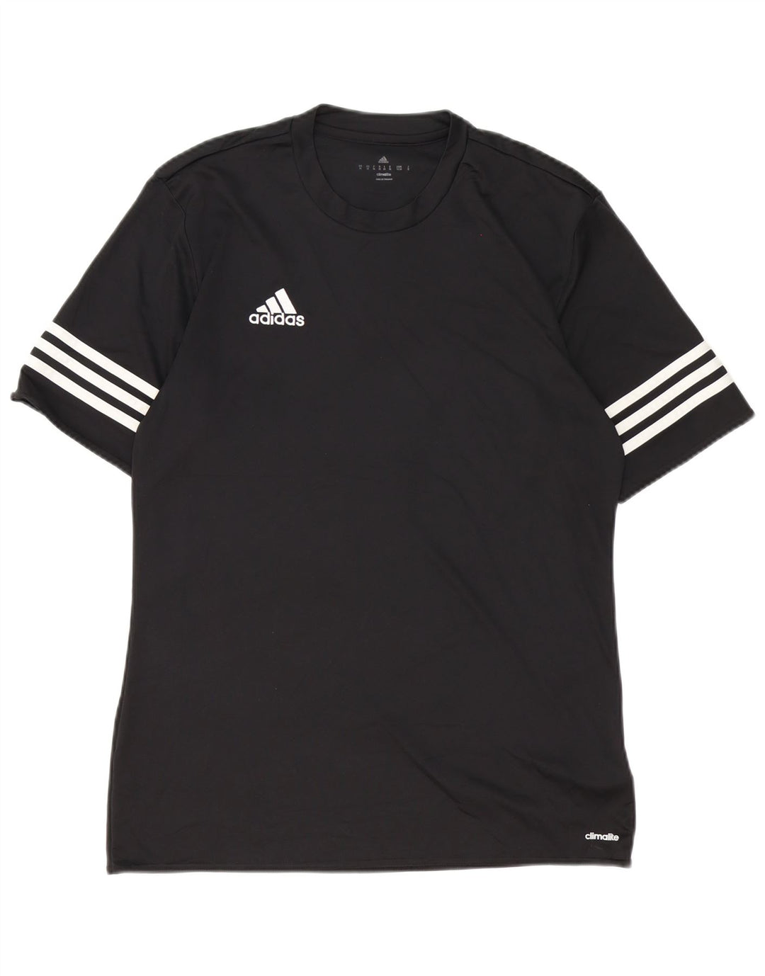 T-shirt Adidas Climalite da uomo, media, in poliestere nero