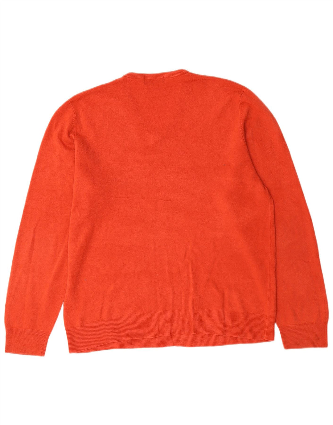 Marks & Spencer Maglione da uomo con scollo a V blu Harbour Grande acrilico rosso