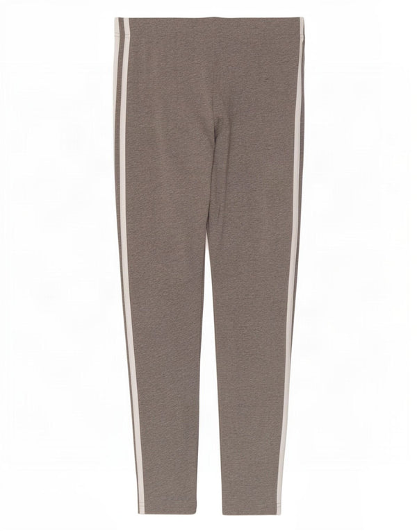 Leggings Adidas Bambina 11-12 anni Cotone mélange grigio