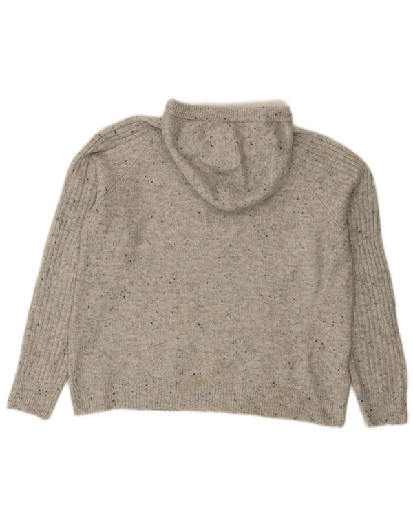 Maglione con cappuccio da donna Marks & Spencer UK 14 Grigio medio chiazzato