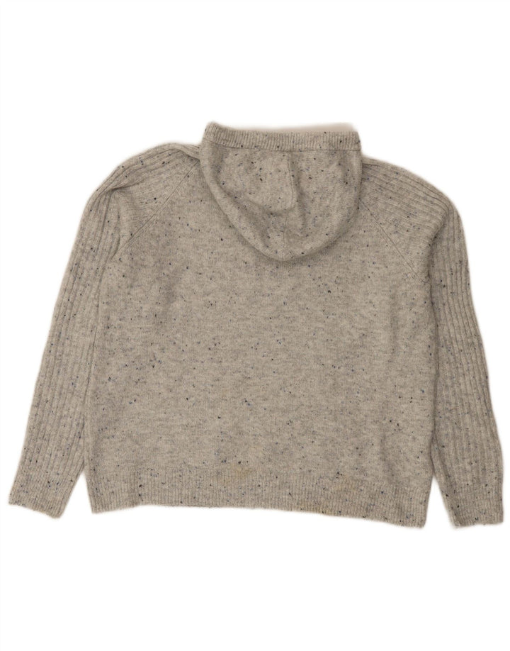 Maglione con cappuccio da donna Marks & Spencer UK 14 Grigio medio chiazzato
