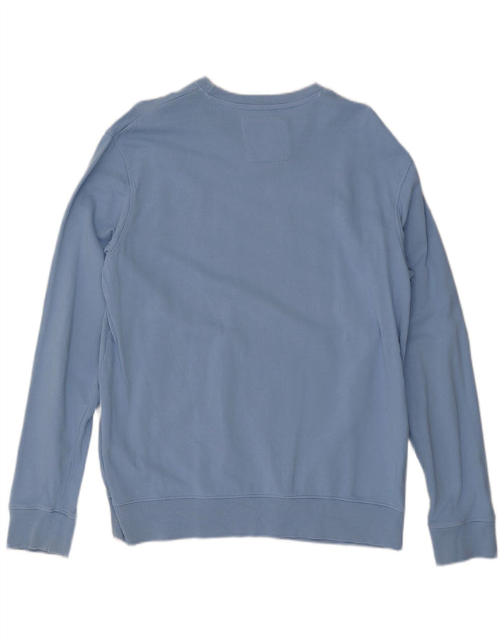Crew Clothing Felpa da uomo Maglione grande in cotone blu